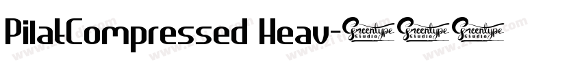 PilatCompressed Heav字体转换